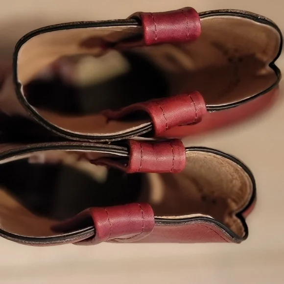 Vintage 1970s/1980s Frye Boots Size 7B Burnt Cherry 6253 - Picture 8 of 14